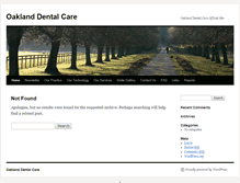 Tablet Screenshot of oaklanddental.net